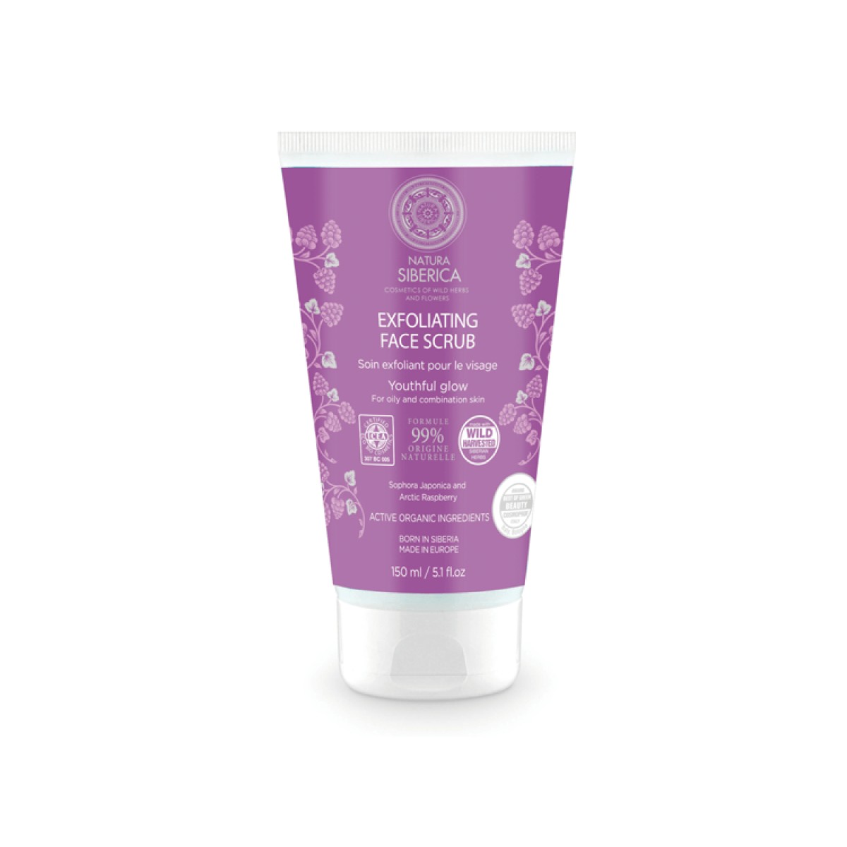 Natura Siberica | Exfoliating Face Scrub για Λιπαρές και Μικτές Επιδερμίδες | 150ml