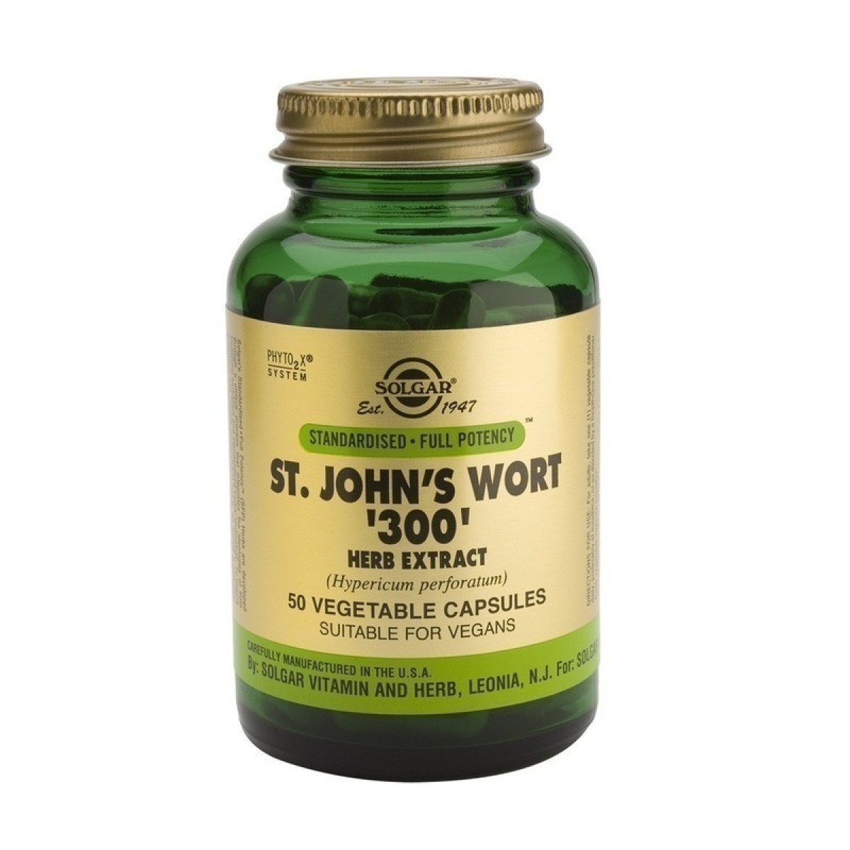 Solgar |  St John\'s Wort Herb Extract | Συμπλήρωμα διατροφής  βαλσαμόχορτου 300mg  | 50caps