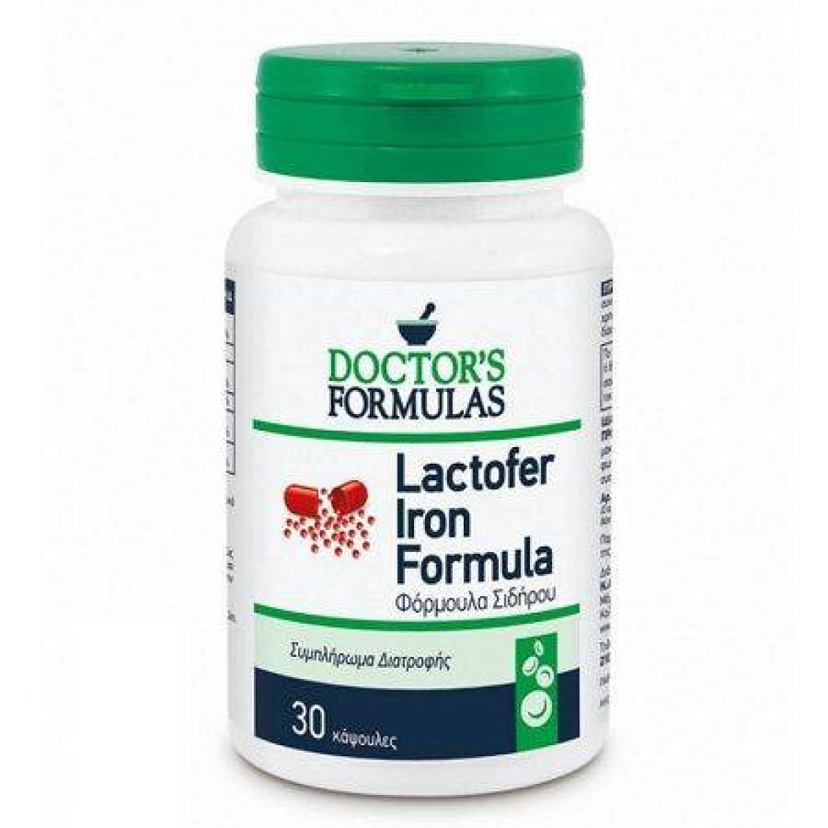 Doctor\'s Formulas | Lactofer Iron | Φόρμουλα Σιδήρου | 30 κάψουλες