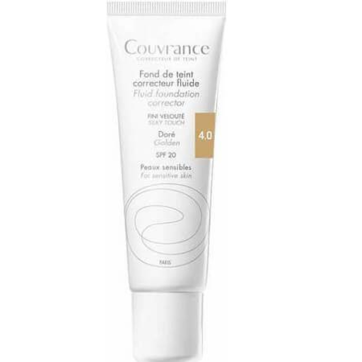 Avene | Couvrance Fond de Teint Correcteur Fluide SPF20 4.0 Miel | Υγρό Διορθωτικό Μέϊκ Απ | 30ml