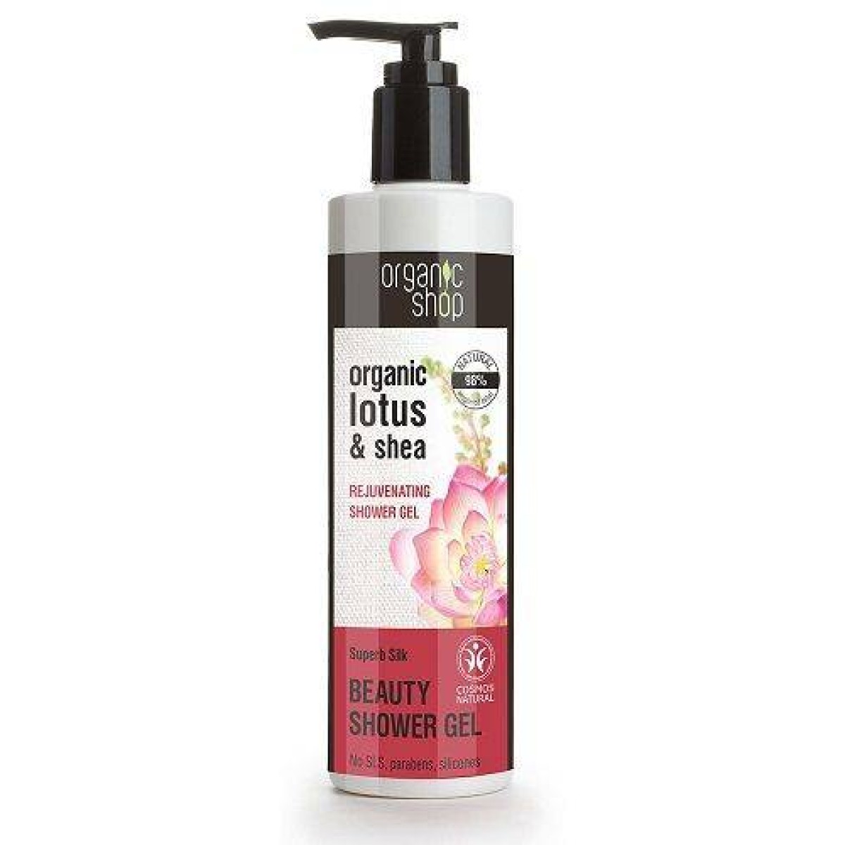 Organic Shop | Lotus & Shea Shower Gel | Αφρόλουτρο Βιολογικός Λωτός & Καριτέ | 280ml