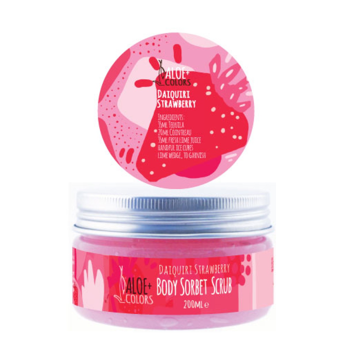 Aloe+Colors | Daiquiri Strawberry Sorbet Scrub για το σώμα | 200ml