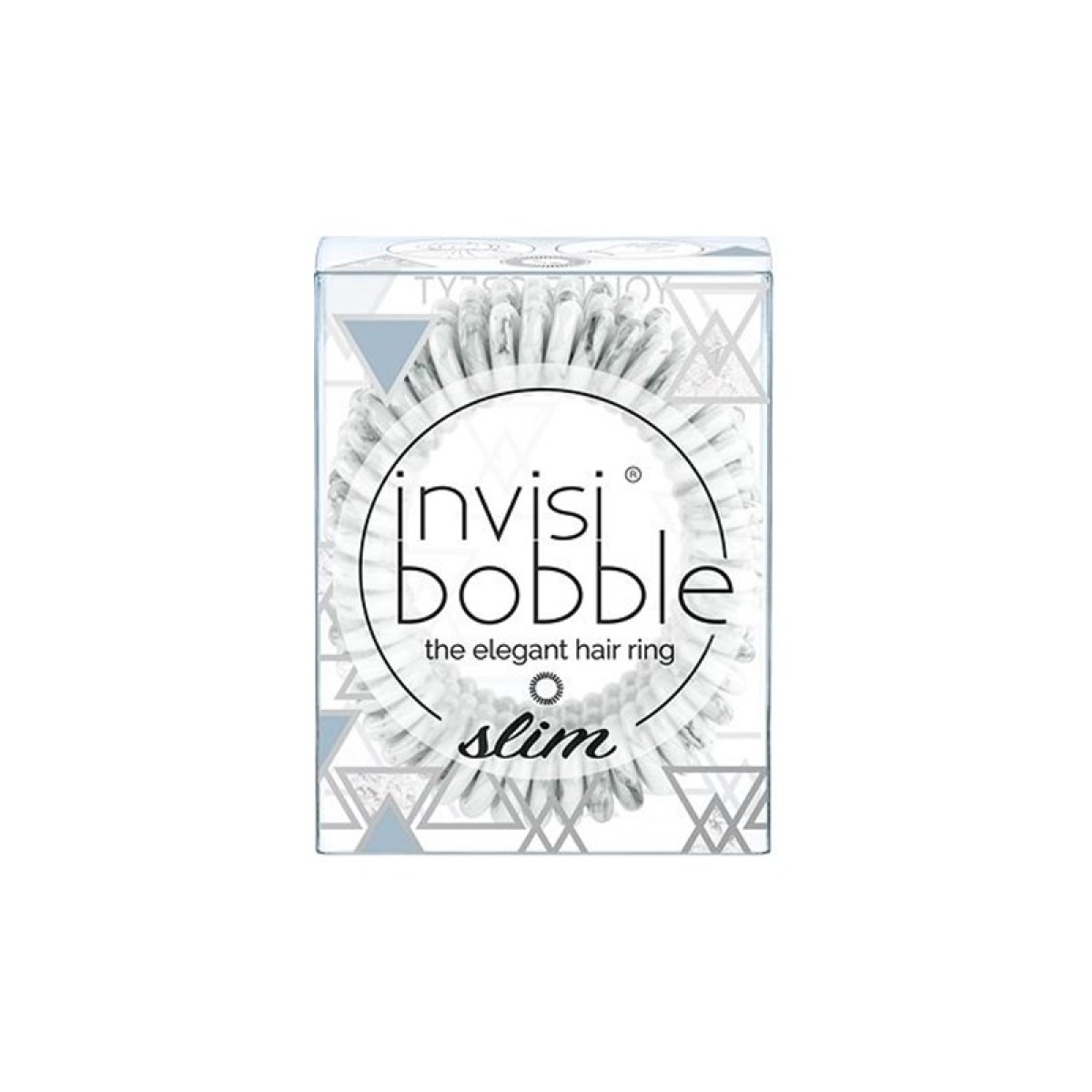 Invisibobble | Marblelous Collection | Slim The Elegant Hair Ring Λαστιχάκι Μαλλιών | You\'re Greyt | 3τμχ