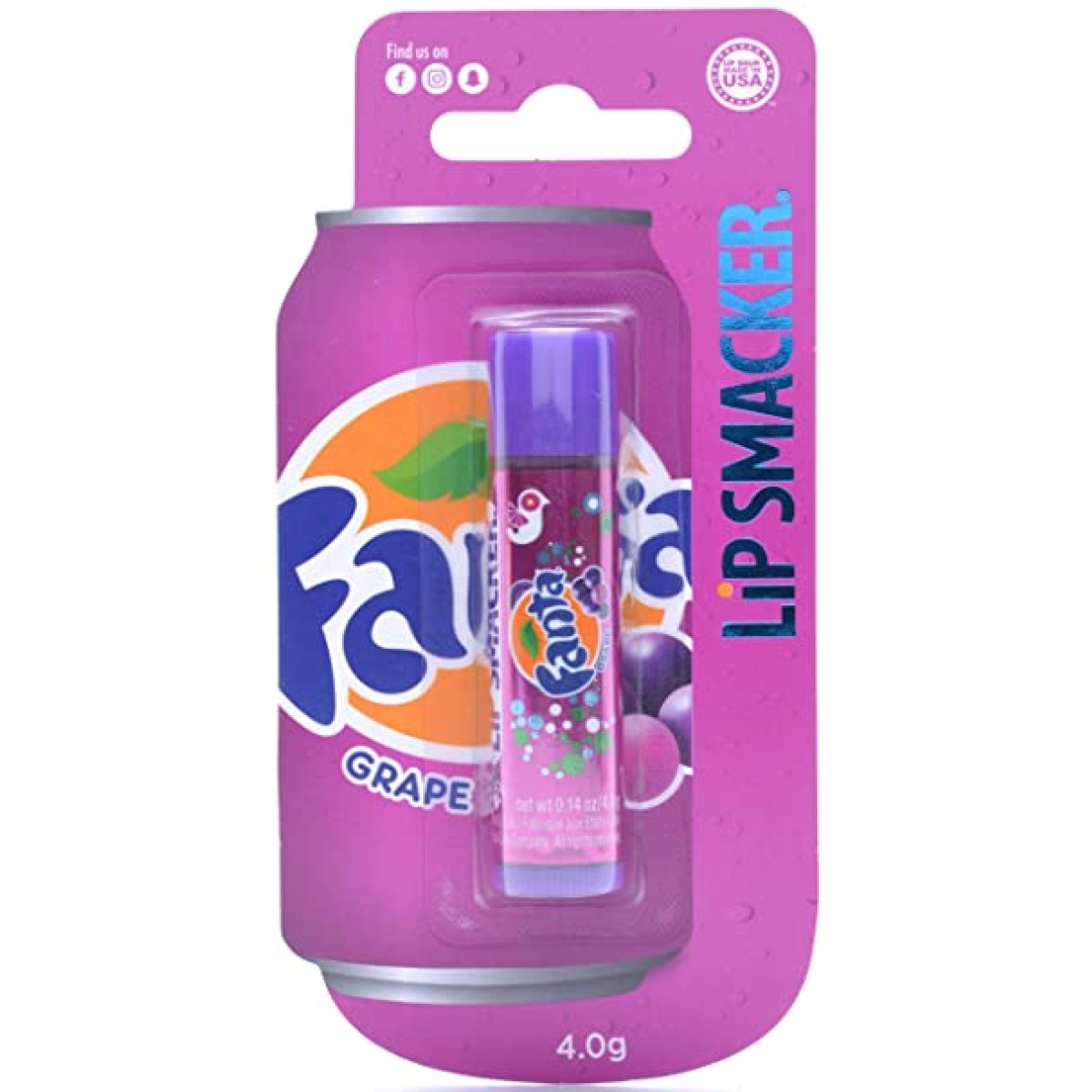 Lip Smacker | Fanta Grape Flavour Lip Balm | 4.0g