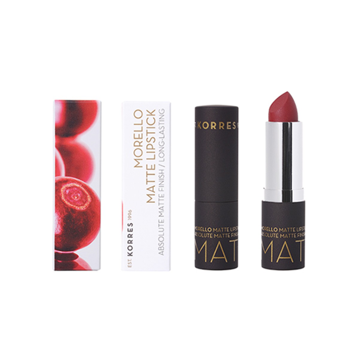 Korres | Morello Matte Lipstick 59 Burgundy Red Matte | 3.5gr