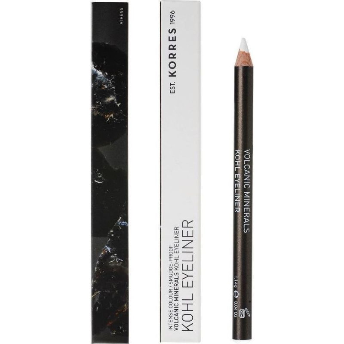 Korres | Volcanic Minerals Kohl Eyeliner No03 White Μολύβι Ματιών Άσπρο |1,14gr