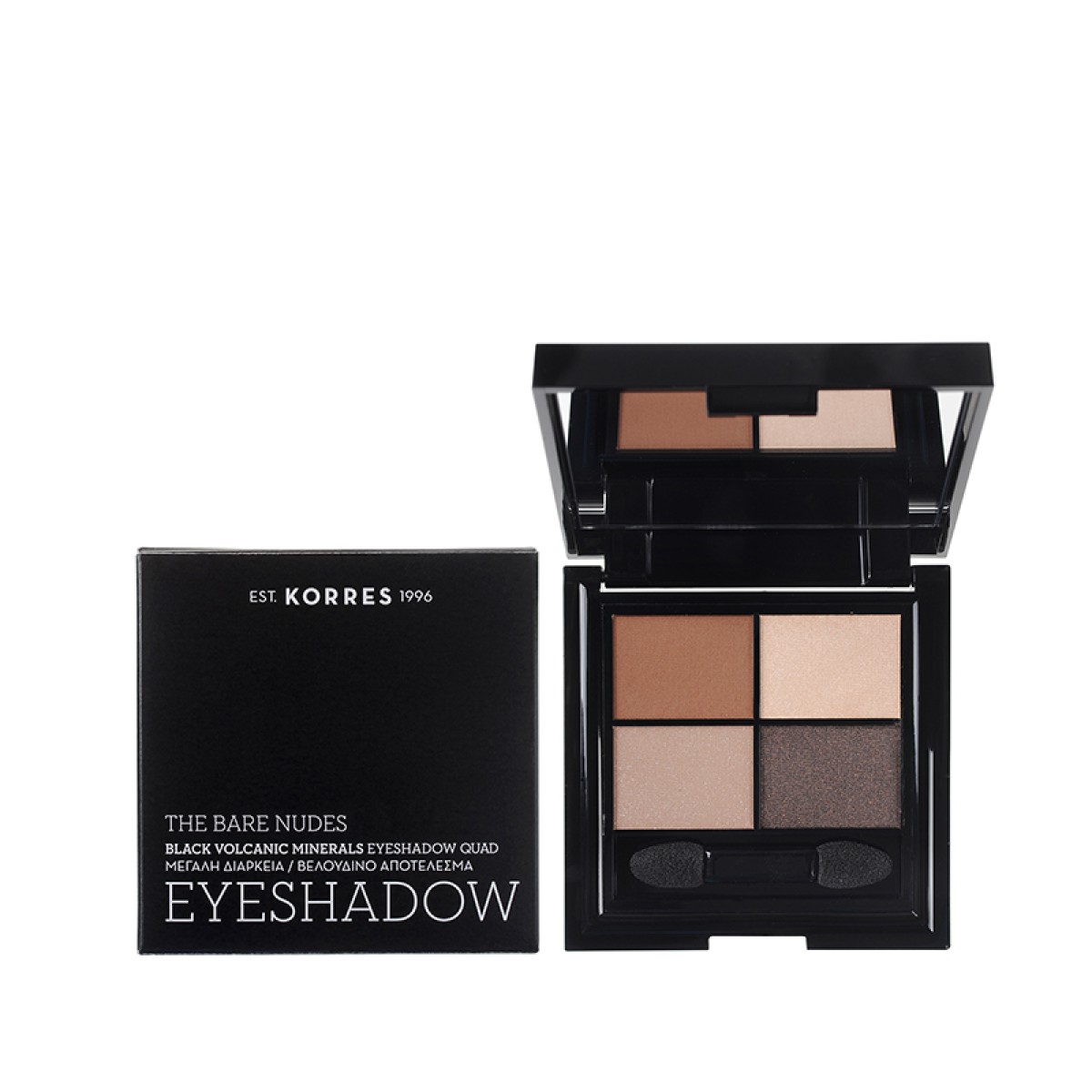 Korres | Black Volcanic Minerals Eyeshadow Quad -The Bare Nudes | 5g