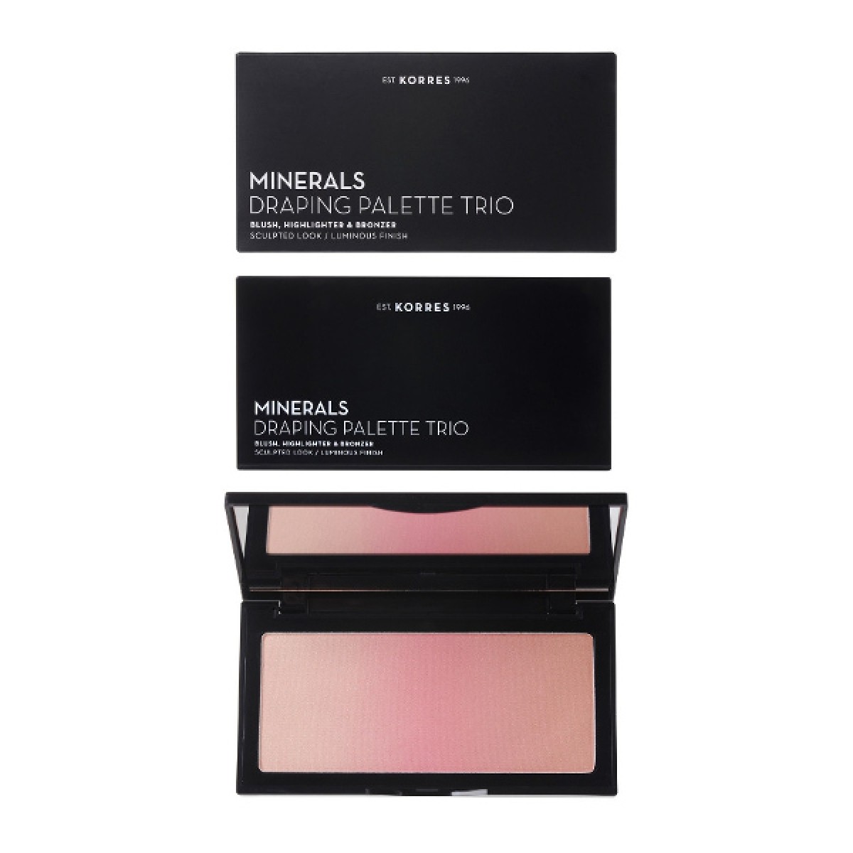 Korres | Minerals Draping Palette Trio Pink, Παλέτα Τριών Αποχρώσεων |21gr