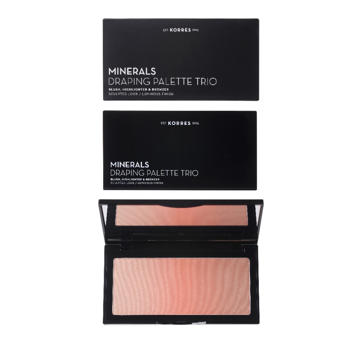 Korres | Minerals Draping Palette Trio Coral, Παλέτα Τριών Αποχρώσεων |21gr