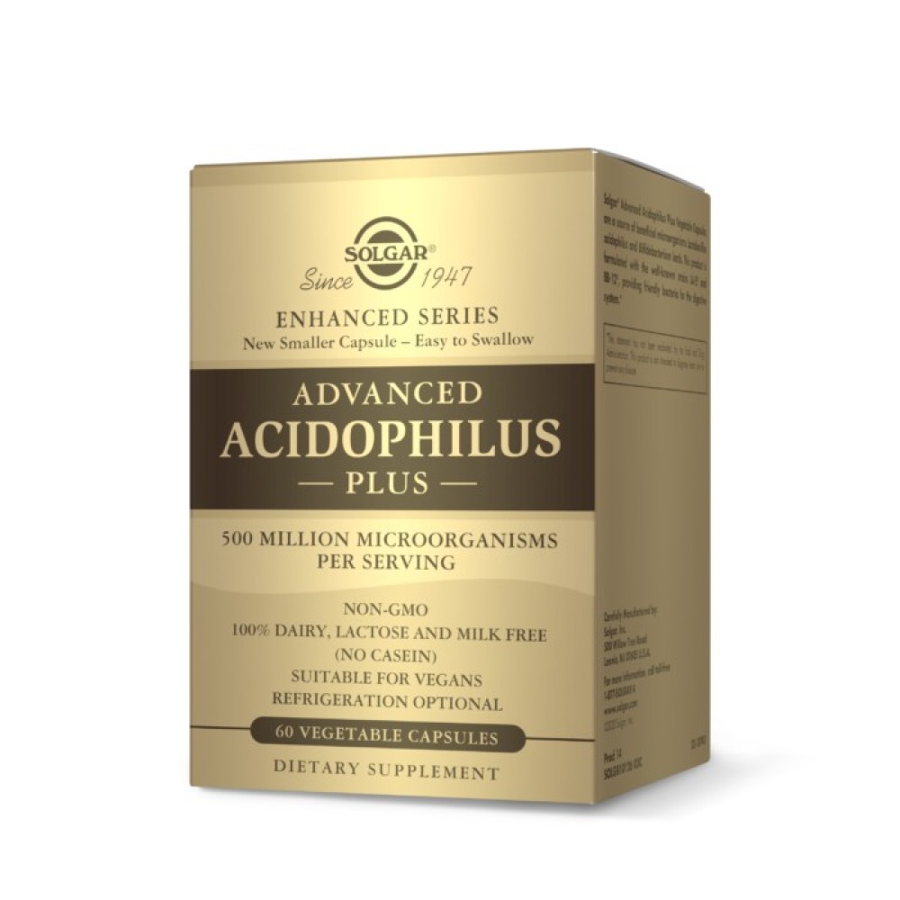 Solgar | Advanced Acidophilus Plus Προβιοτικά | 60veg.caps