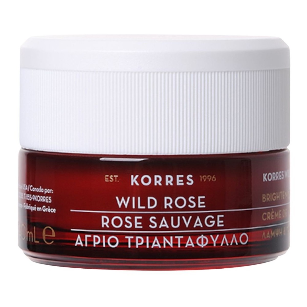 Korres | Wild Rose Λάμψη & Πρώτες Ρυτίδες Κρέμα Ημέρας για Ξηρές Επιδερμίδες | 40ml