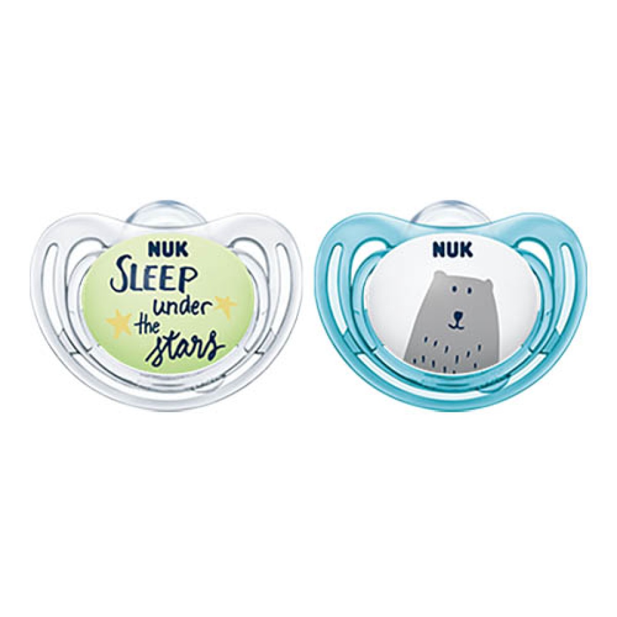 Nuk | Limited Edition Πιπίλες Day & Night 0-6m Μπλε | 2τμχ