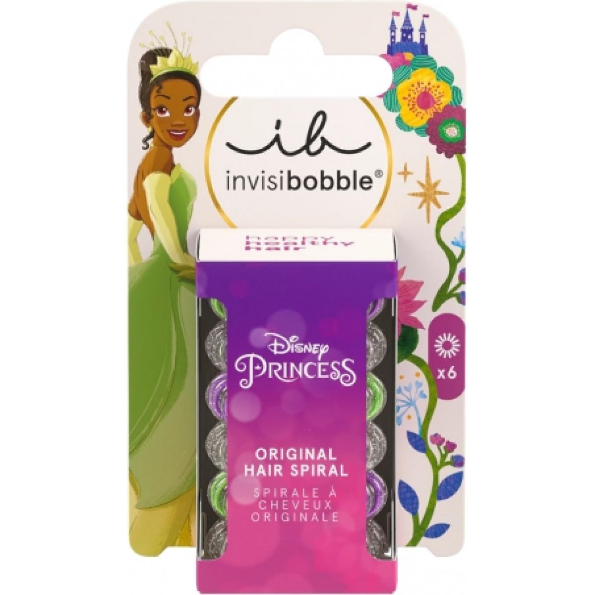 Invisibobble | Kids Original Disney Tiana | Λαστιχάκια Μαλλιών | 6τμχ